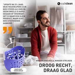 Dailygoods- Wasknijpers 48 Stuks - Duurzaam - Houten Wasknijpers - Kleine Wasknijpers - Wasknijpermandje - Robuust Plastic - Wasclips — thumbnail 4
