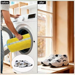Herbruikbare Waszakken voor Schoenen met Verborgen Rits - Dikke, 360° Reiniging, Geschikt voor Diverse Schoenformaten en -types — thumbnail 3