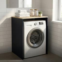 Wasmaschine kast - 88 x 68 x 60 cm- ombouw - wit-natuur — thumbnail 2