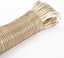Waslijn Touw - Stalen Waslijn - Kleding Drogen - PVC Gecoat - 20 Meter - Champagne — thumbnail 4