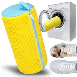 Schoenwaszak, wasmachine, duurzame en herbruikbare schoenen, waszak, sneakers, wasnet, schoenen met ritssluiting, waszak, schoenen voor wasmachine en droger — thumbnail 1
