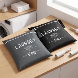 Waszakken voor reizen, 38 x 48 cm, opvouwbare waszak met ritssluiting, ademende polyester tas voor fitness, luiers, reizen, kamperen en dagelijks gebruik — thumbnail 2