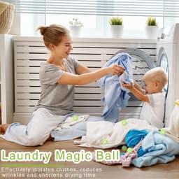 6 stuks haarvangers voor wasmachine, anti-haren bal, wasbal, herbruikbaar, voor kleding en beddengoed — thumbnail 3