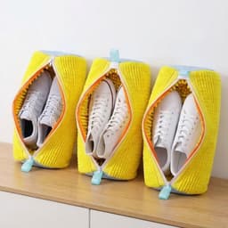 Herbruikbare schoenwaszakken voor de wasmachine - 2 stuks, anti-vervorming, ideaal voor sportschoenen en dagelijkse schoenen, 360 graden reiniging — thumbnail 4