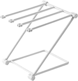 SnelShoppen - Countertop Keuken Handdoek Droogrek, Lichtgewicht Vouwbaar Met 4 Armen, Stabiliteit, Grijs, Ideaal Voor Keuken, Badkamer, Flessen, Doekj — thumbnail 2