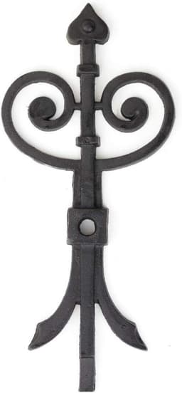 Wandanker Balkenanker - Decoratief Ornament - Metselwerk Verfraaien - Historisch Ontwerp - 50 x 23 cm - Matzwart — thumbnail 1