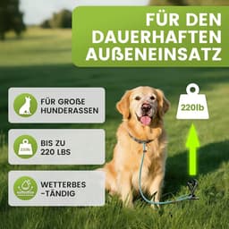 Hond Grondanker - Geschikt voor honden tot 100 kg - Roestvrij staal - 360 graden draaibaar - SnelShoppen — thumbnail 2