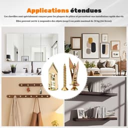 100 sets Drywall zelfborende ankers met schroeven — thumbnail 3
