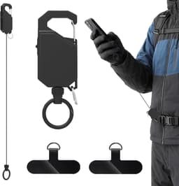 Mobiel veiligheidssysteem - Uittrekbaar met staal kabel - Met pauzeschakelaar - Ideaal voor buitenactiviteiten - ShopVlot — thumbnail 1