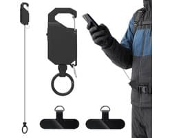 Mobiel veiligheidssysteem - Uittrekbaar met staal kabel - Met pauzeschakelaar - Ideaal voor buitenactiviteiten - ShopVlot