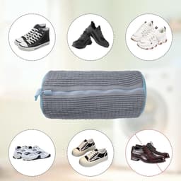 SnelShoppen - Grey Wasmand voor Schoenen - Herbruikbare Waszakken met Verborgen Rits - 360° Reiniging voor Alle Schoenmaten en -Types — thumbnail 5