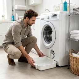 4 stuks - Afvoerbak voor wasmachine - 18 cm - 3D-geprinte waterdichte bak - Lekbak wasmachine - Wateropvang - Afvoer - Wasmachine Wateropvangbak - Opvangbak tegen lekkage - universele opvangbak voor filterreiniging — thumbnail 3