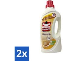 2 x Omino Bianco - Marseille - Wasmiddel - Natuurlijke Zeep - Witte & Gekleurde Was - 37 Wasbeurten - Marseille Zeep - Wasmiddel - Natuurlijke Zeep - Vlekkenverwijderaar - Wasparfum