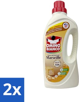 2 x Omino Bianco - Marseille - Wasmiddel - Natuurlijke Zeep - Witte & Gekleurde Was - 37 Wasbeurten - Marseille Zeep - Wasmiddel - Natuurlijke Zeep - Vlekkenverwijderaar - Wasparfum — thumbnail 1