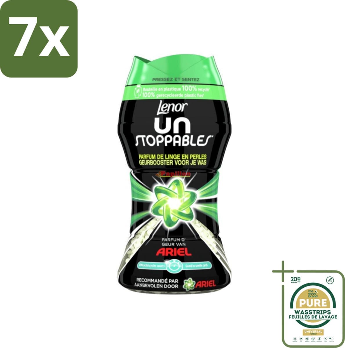 7 x Lenor Unstoppables - Geurbooster - Parfum van Ariel - 11 Wasbeurten - Grootverpakking - Geurbooster - Wasgeur - Frisheid - Parfum - Wasgoed — afbeelding 1