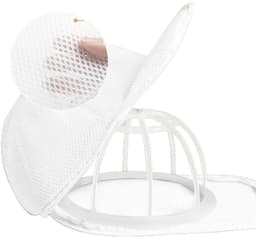 2-delige set - Hoeden wasset - Cap Washer - Waszak - Pettenwasser - Hoeden Waszak - Baseballpet Waszak - Anti-vervormingshoedenwasrek - Wit - Polyester/Kunststof — thumbnail 3