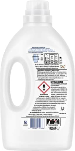 Neutral - Vloeibaar Wasmiddel - Kleur - Parfum vrij - 2 flessen - 40 wasbeurten - Voordeelverpakking | Cares for Sensitive Skin | 2 x 1000ml — thumbnail 3