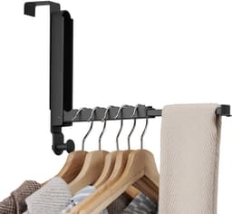 Omgoods - Vouwbare Kledingdroger voor Deur met Uittrekbare Stang — thumbnail 1
