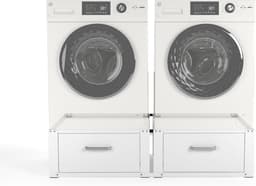 Wasmachine Verhoger - Wasmachine Onderstel - Rugklachten Voorkomen - Met Uitschuifbare Lade - 31 cm hoog - Wit — thumbnail 5