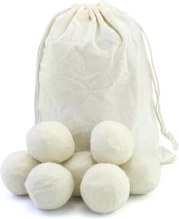 7 drogerballen voor wasdroger - 5 cm - drogerbal voor wasmachine - drogerballen van wol - natuurlijke wasverzachter - wasballen voor droger - zachte was (wit) — thumbnail 1