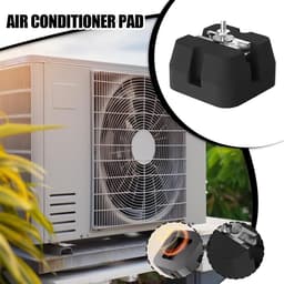 Airco Buitenunit Ondersteuning - Anti-trillingsmatten AC - Stabiliseren Buitenunit - Zwaar Draagvermogen 500kg - 4 stuks - Zwart — thumbnail 3