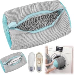 Waszak voor Schoenen - Multifunctionele Herbruikbare Tas voor Alle Schoenen en Maten, Beschermt Schoenen en Wasmachine (Grijs) — thumbnail 1