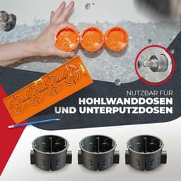 Electrical installation, drywall drill template with 30 cm and Spirit level for pedestals/sinks - ShopVlot — thumbnail 3