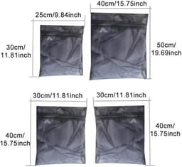 Wasnet - 4 Stuks - Waszak met Ritssluiting - Waszakken voor Wasgoed - Mesh-Waszak - Polyester - Draagbaar voor Reis — thumbnail 5