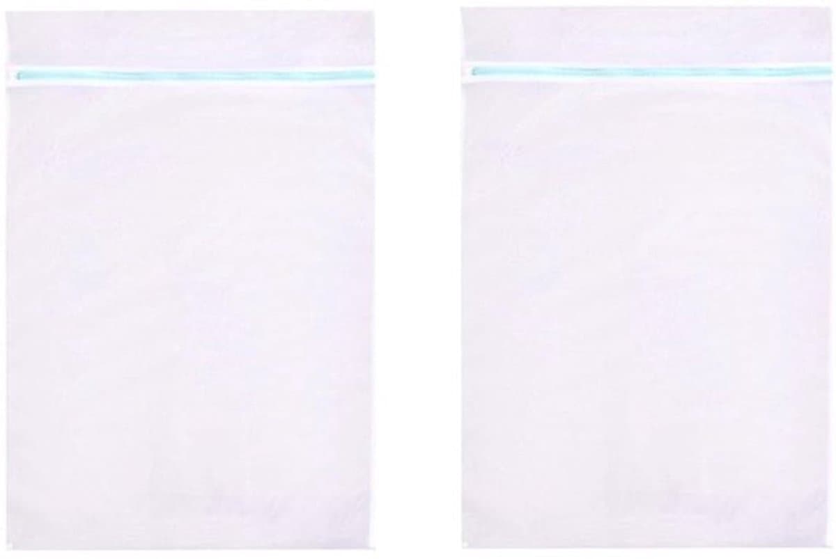 Waszak Groot 60 x 80 cm - Waszakken voor Wasgoed - Mesh Waszak - Wasnet met Rits - Reistas voor Kleding - Ademend Materiaal — afbeelding 1