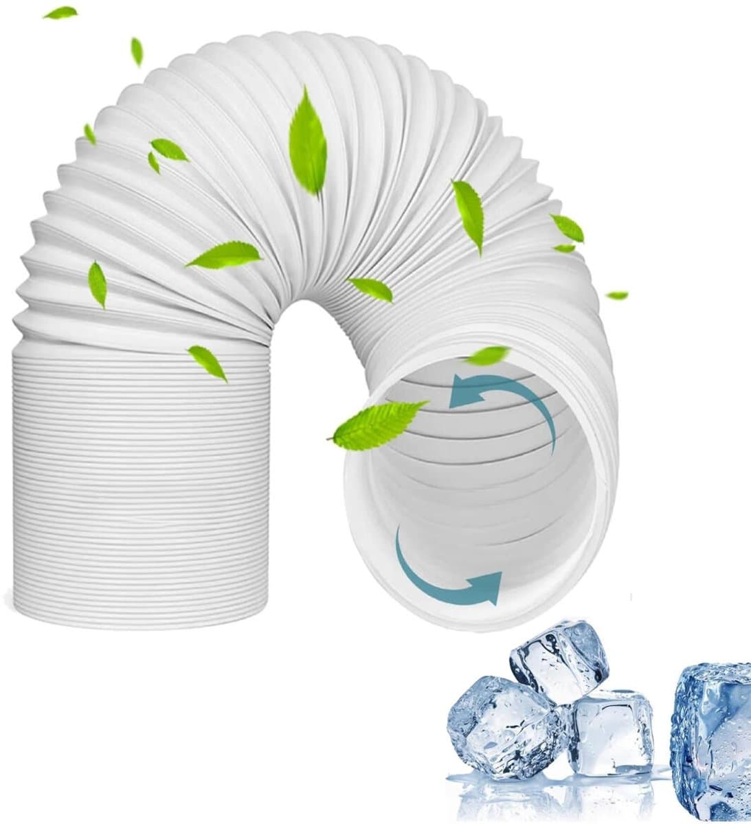 Draagbare airconditioner flexibele slang - Uitlaatslang Draagbaar - Lengte 2m - Luchtafvoerslang - Flexibele Slang - Afvoerslang Airco Universele - Vervangende Buis - Diameter 15cm - Eenvoudig te Installeren — afbeelding 1