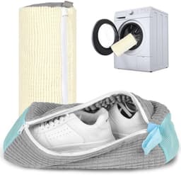 Schoenwaszak, wasmachine, 2 stuks schoenen waszak, schoenwaszak, schoenenwaszak, schoenborstel waszak, waszak voor wasmachine — thumbnail 1