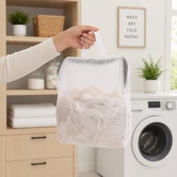 Waszakjes met rits - Waszakje bh - Waszakjes set - 3D beschermende wasnetten - BH Waszakken - Beschermende Waszak voor Delicate Kleding, Ondergoed en Reizen - Wit - 6 stuks — thumbnail 2