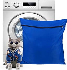 Waszak voor Huisdieren, Voorkomt Verstoppen van de Wasmachine, Geschikt voor Honden, Katten en Dierenbedden, Ideaal voor Dekens en Kleding (Blauw) — thumbnail 1