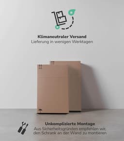 Wasmachinekast - Badkamerkast - Ruimte Besparen - Verstelbare Planken - 180x65x34 cm - Antraciet — thumbnail 4