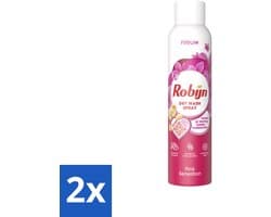 Robijn - Pink Sensation - Dry Wash Spray - 200 ml - Voordeelverpakking - 2 stuks