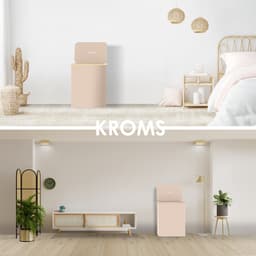 KROMS Wasmand 3 vakken - Zand - 160L - Extra groot model - Inclusief NL & EN Labels – Wassorteerder bamboe - Laundry basket - Wasmand met deksel - Opvouwbaar — thumbnail 5
