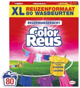 Witte Reus Wasmiddel Poeder Gekleurde Was 80 Wasbeurten 4 kg — thumbnail 2