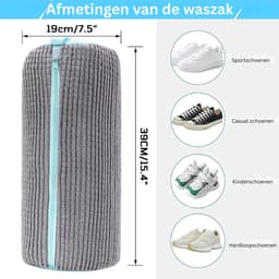 ApexArte® Herbruikbare Waszak voor Schoenen - Wasnet voor Wasmachine - Sneakers Wassen — thumbnail 5