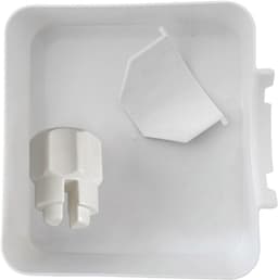 3 Delige Set Lekbak Wasmachine 17,8x17,8cm Wit - Universele Opvangbak voor Wasmachine & Vaatwasser - Onderdelen Voor Wasmachines - Lekbak - Eenvoudig te Reinigen - Morsbescherming - Beschermt Vloer & Meubels tegen Waterschade — thumbnail 1