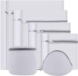 SnelShoppen - 10-delige waszakken set voor wasmachine, fijne netten, ideale bescherming voor delicate was, ondergoed, sokken, bh's, beddengoed, divers — thumbnail 1