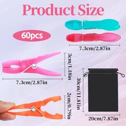 Wasknijpers - Veelkleurig - Extra Sterk - Antislip - Voor Waslijn en Wasrek — thumbnail 5