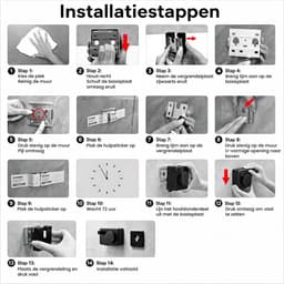 Waslijn Uittrekbaar - 2x 5,1 m (tot 10,2 m) - Wit - Aluminium & Staalkabel - 20 kg - Binnen en Buiten - Zonder Boren te Monteren, Ruimtebesparend — thumbnail 4
