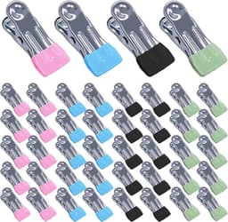 40 stuks multifunctionele wasknijpers van roestvrij staal in verschillende kleuren voor kleding en voedselverzegeling — thumbnail 1