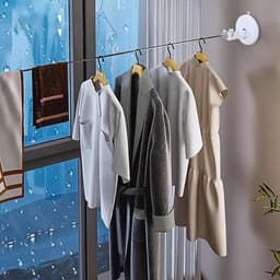 Uitschuifbare Waslijn Drogen 5 Meter voor Binnen Gebruik - Ideaal voor Woonkamer, Badkamer en Balkon — thumbnail 4