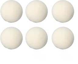 Elkuaie Wollen Droogballen - Kortere Drogingsduur en Minder Static - 6 Stuks - Voor Gezinnen - Wit-6cm — thumbnail 3