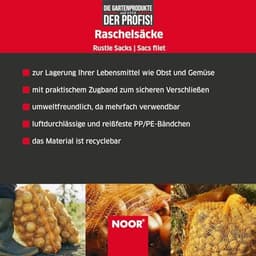 Ritselzakken voor groenten en fruit (12,5 kg) - 10 bruine groentezakken met optimale ventilatie — thumbnail 5