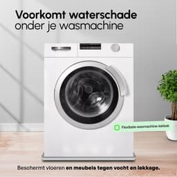 Lekbak Wasmachine - Opvangbak tegen lekkage - Siliconen - 60x60x1,5 cm - Grijs - Bodo — thumbnail 2