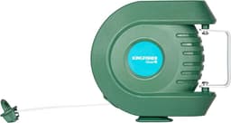 Waslijn Rol - Droogrek - Ruimte Besparen - Automatisch Intrekbaar - 12 Meter - Wit — thumbnail 1
