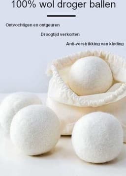 3 Stuks Wollen droogballen voor wasdrogers — thumbnail 2