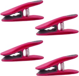 24 Wasknijpers met Zachte Softgrip Klemmen - Roestvrij Staal Drukveren - Roze Donkergrijs — thumbnail 5